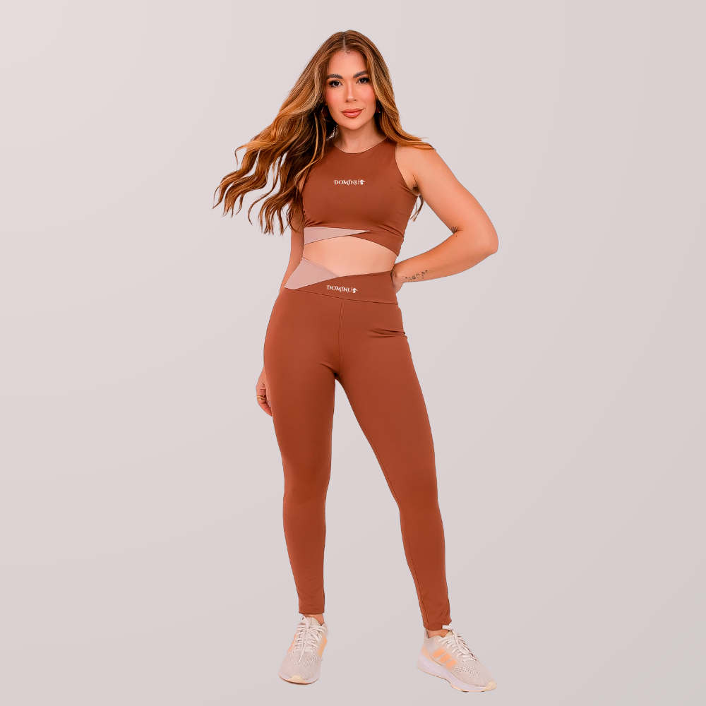 Conjunto Feminino Dominus Marrom